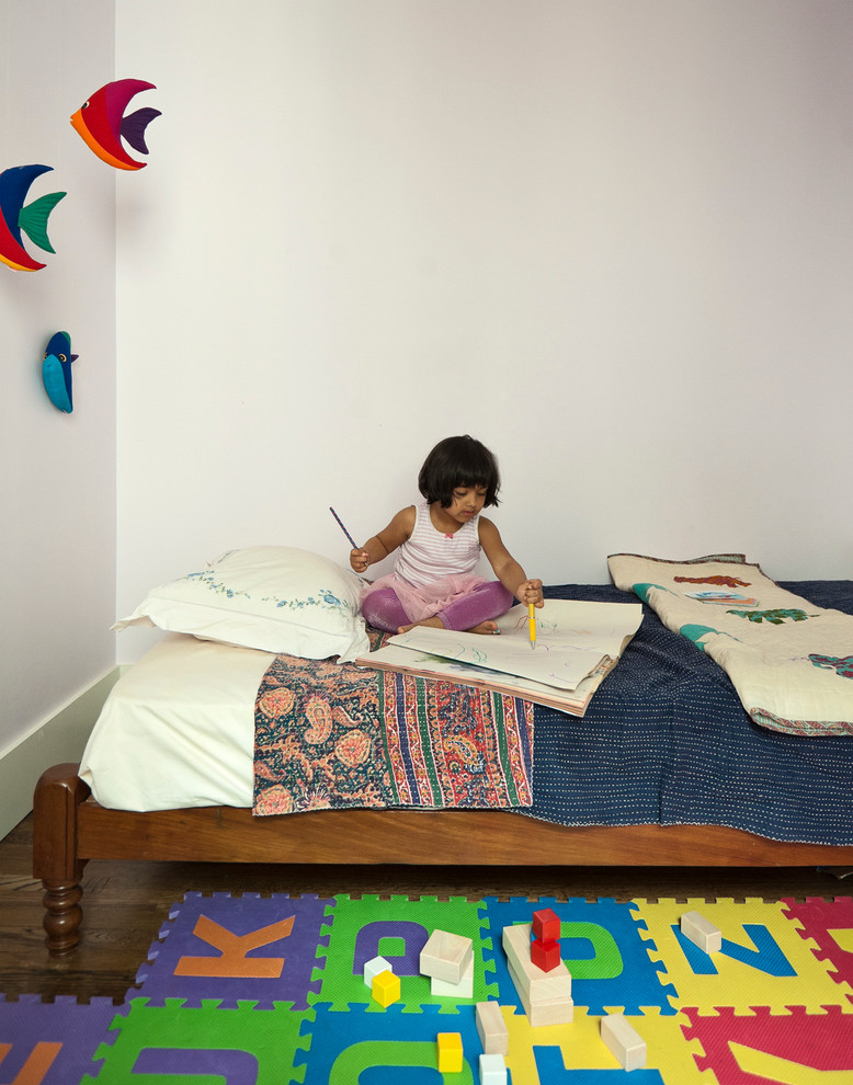This is an example of a traditional kids' playroom in New York.