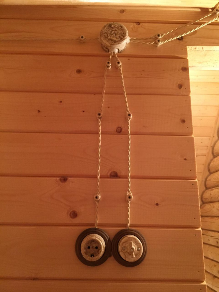 Монтаж электрики в ретро стиле