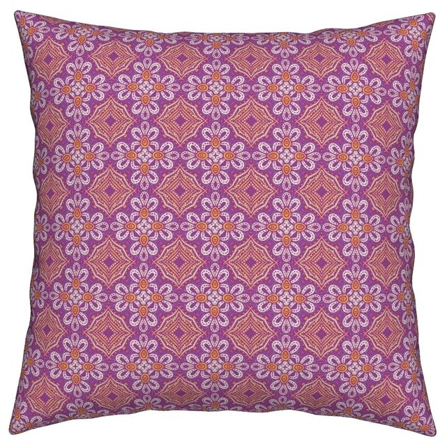 Marker Bright Color Bright Colour Knots Tiles Throw Pillow