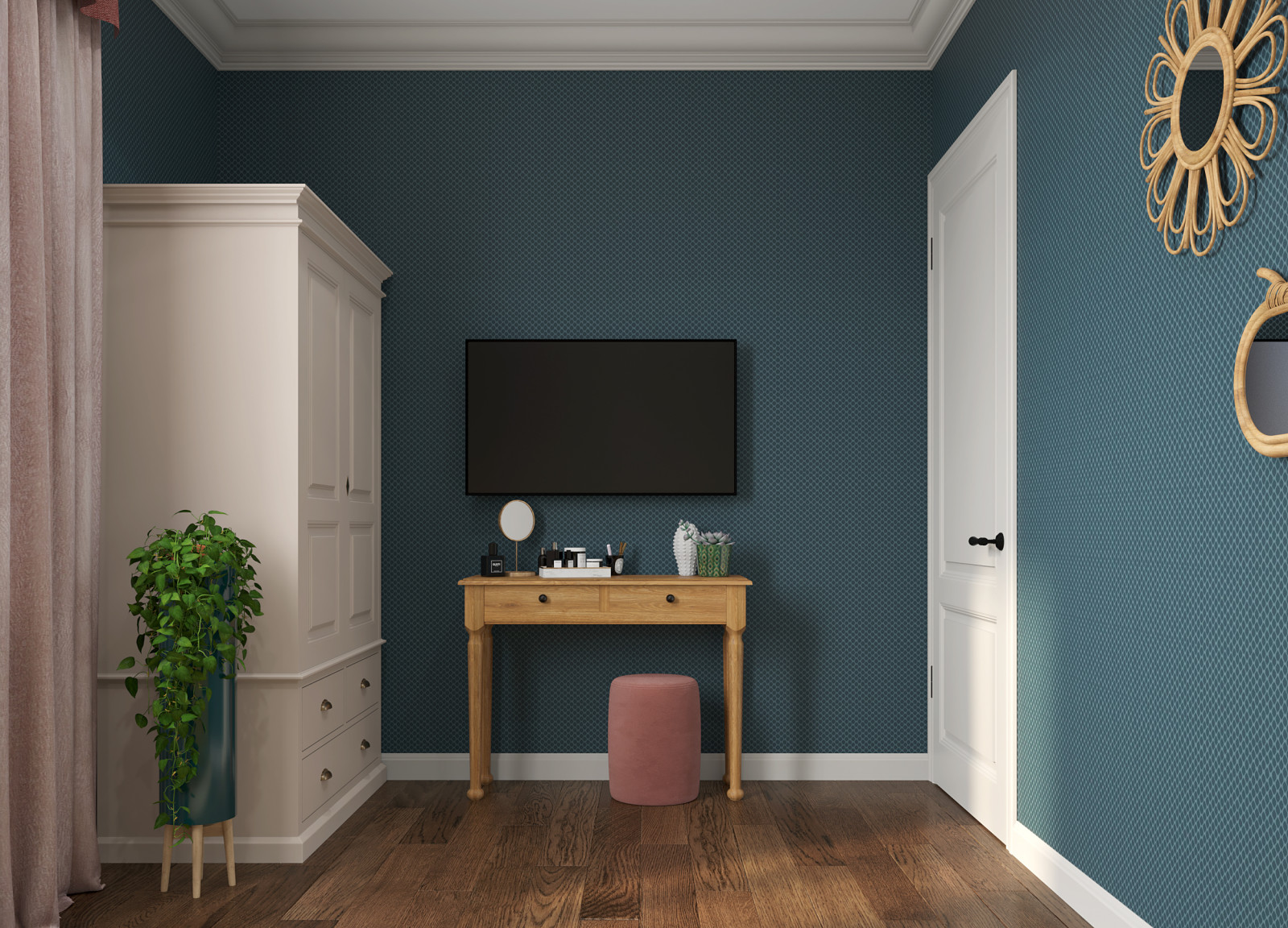 спальня родителей. визуализация