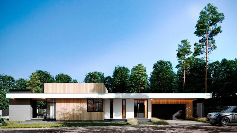 Проект дома в стиле хай-тек - HT-302