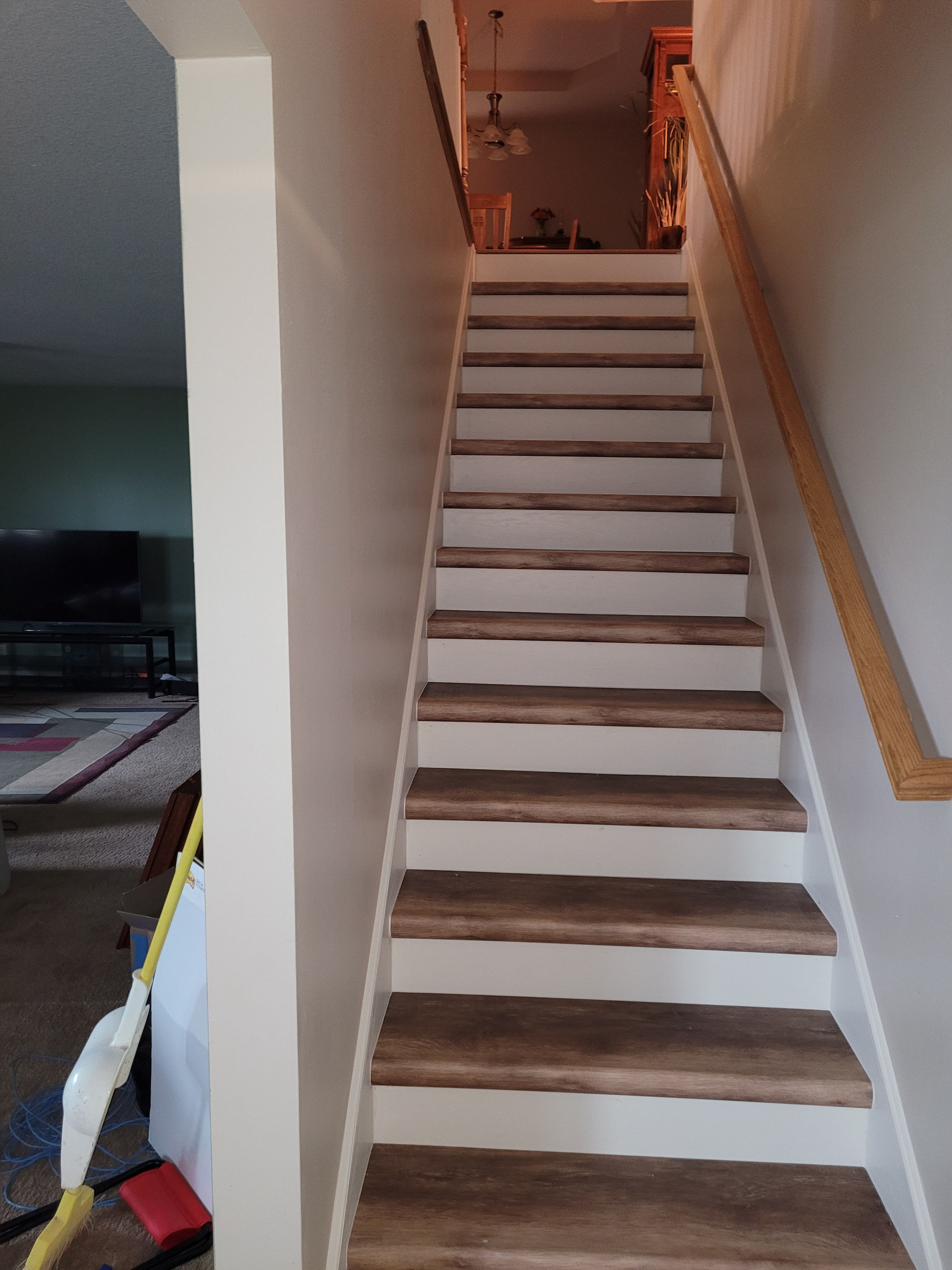 Stairway Update LVT treads