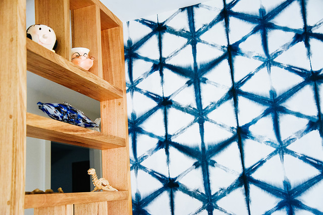 Tie Dye Wall Paper maritim-vardagsrum