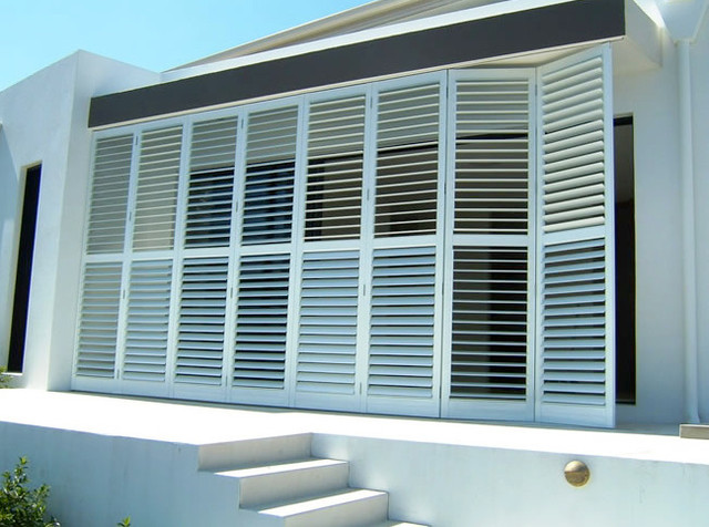 Exterior Aluminum Shutters contemporary-exterior
