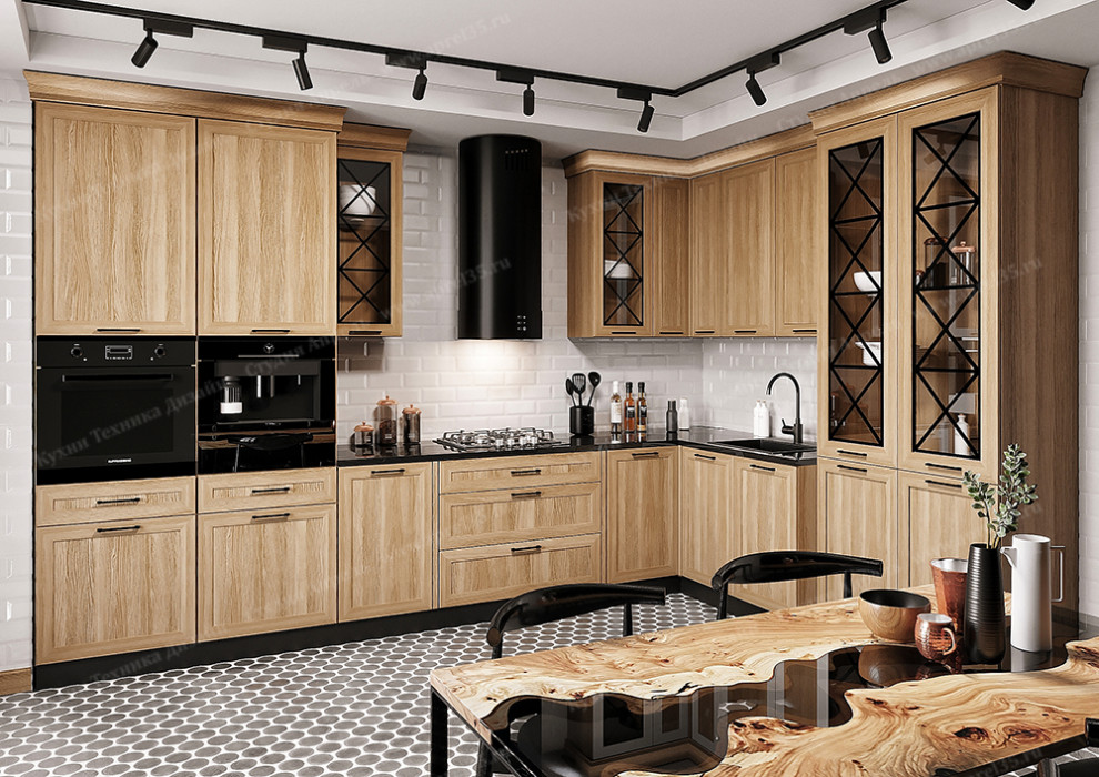 Кухня Шпон стиль Современный