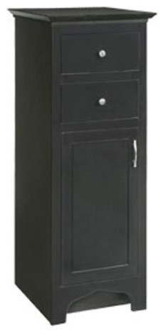 Ventura Espresso Linen Cabinet with 1-Door and 2-Drawers, 21" by 51.5"