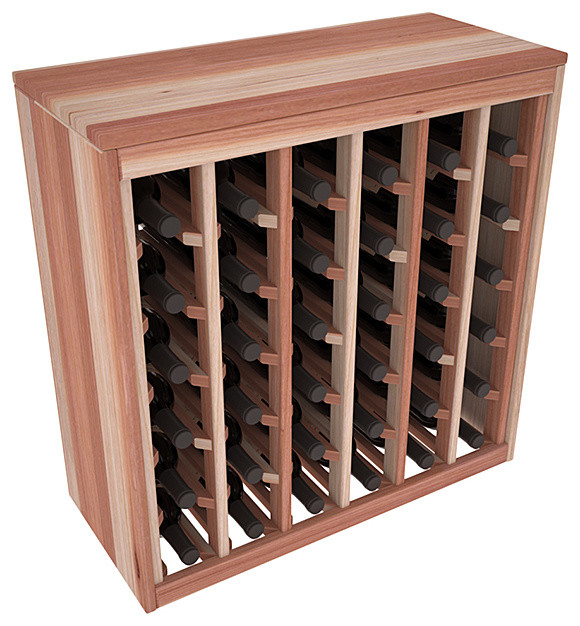Wine Racks America 36Bottle Deluxe Wine Rack, Premium Redwood