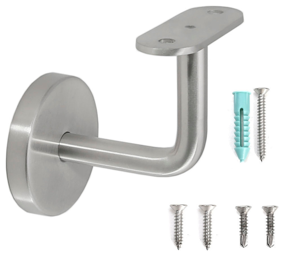 Stainless Steel Wall Mount Handrail Brackets, Satin Finish