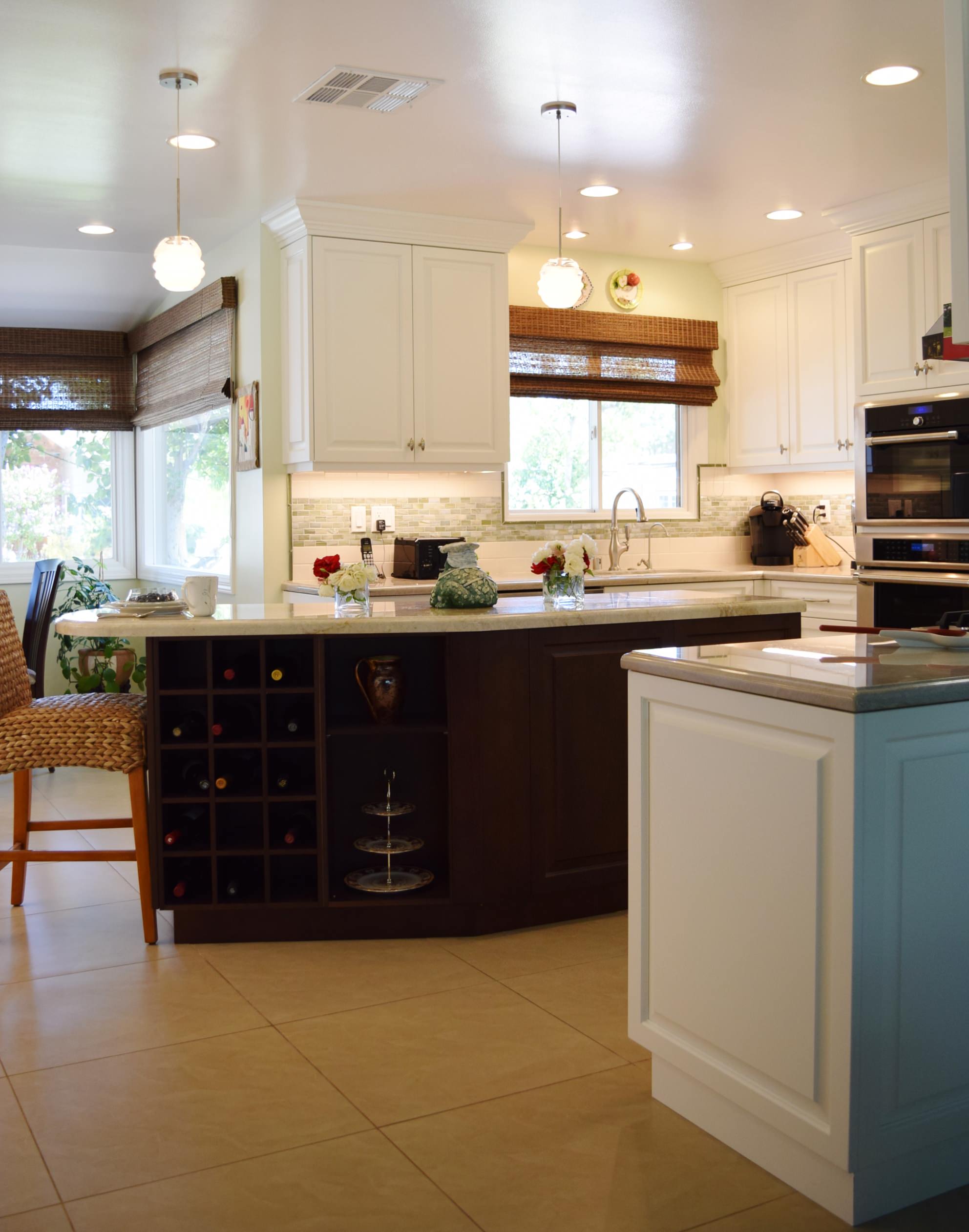 My Transitional Kitchen Design for a Client in Woodland Hills, Ca.