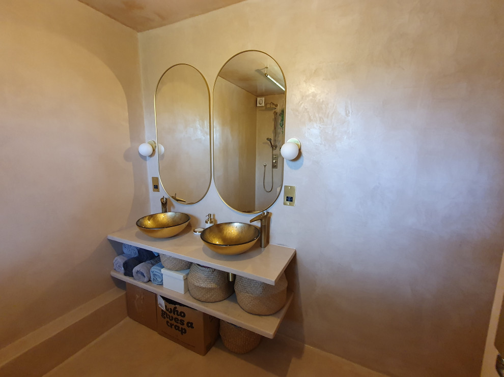 Microcement bathroom renovation