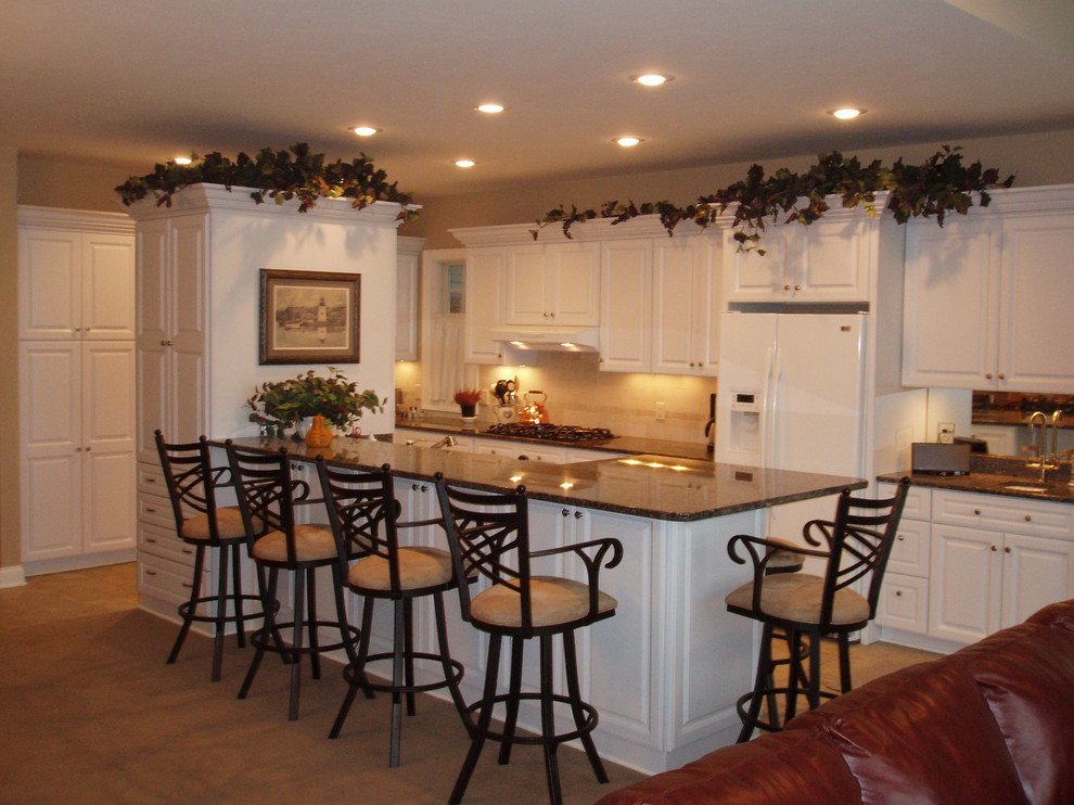 Example of a transitional kitchen design in Minneapolis