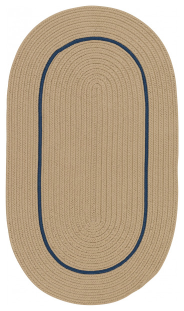 Colonial Mills Rug Lifestyle Accent Border Cuban Sand Oval, 3x5 - Beach ...