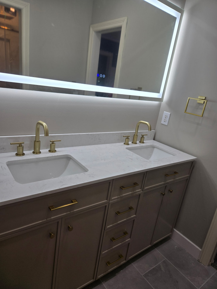 White tile Bathroom