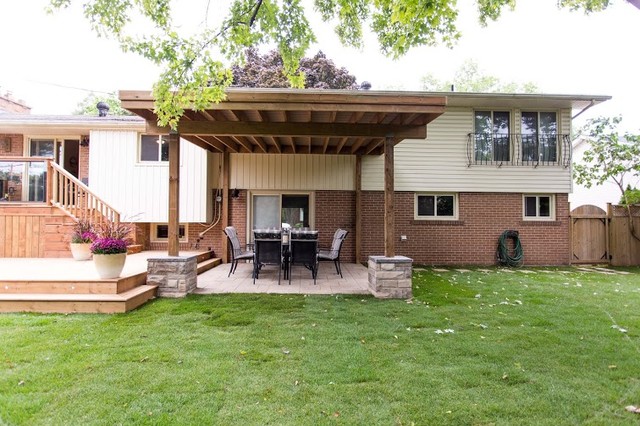 Leave It To Bryan Backyard Deck contemporary-terrace