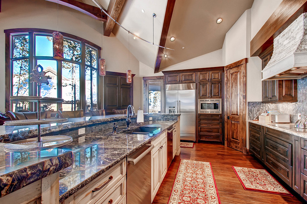 Transitional kitchen photo in Denver