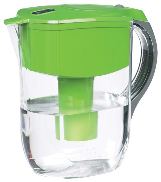 Brita 35378 Grand Green Water Pitcher Contemporary Water Filtration