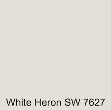 sherwin williams white heron