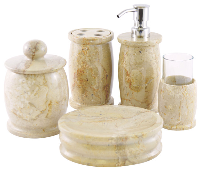 marble bath accessories sets