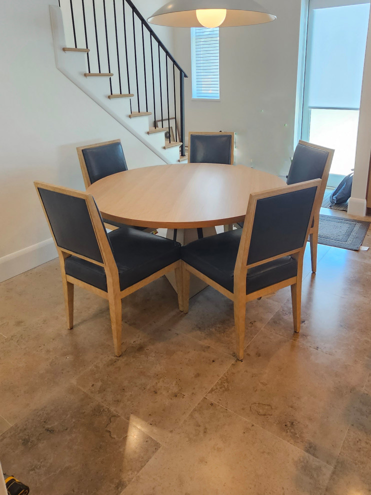 Custom 54" Round Table Top for Existing Concrete Triangular Base