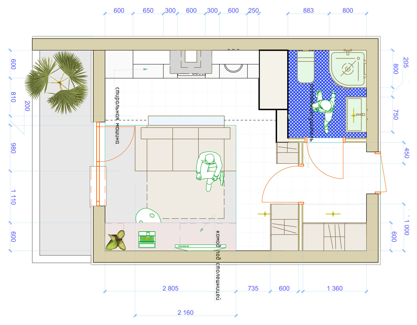 Квартира 23 м2