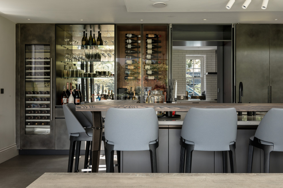 Bushey Project: Interior Design & Furnishing - Modern - Home Bar ...