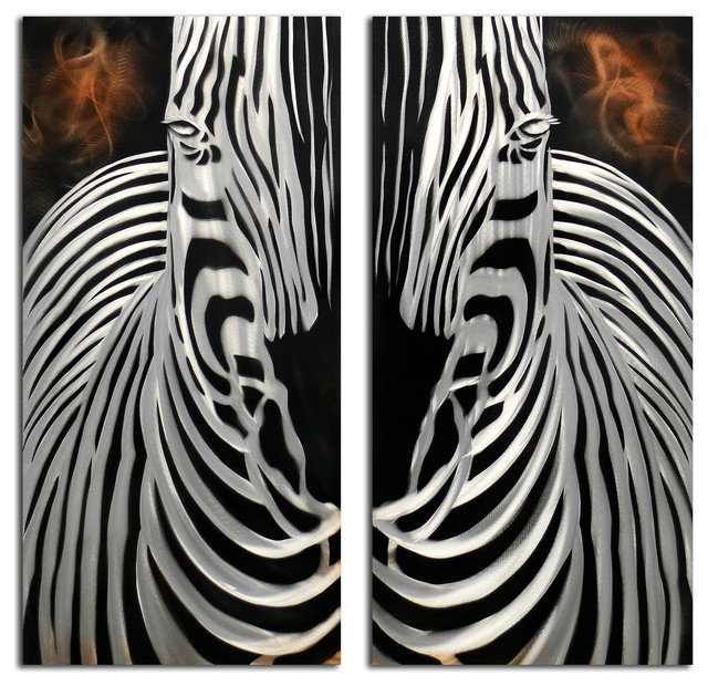 Zebra Wall Art zebra overlooking 2 piece handmade metal wall art sculpture Zebra Wall Art zebra overlooking 2 piece handmade metal wall art sculpture