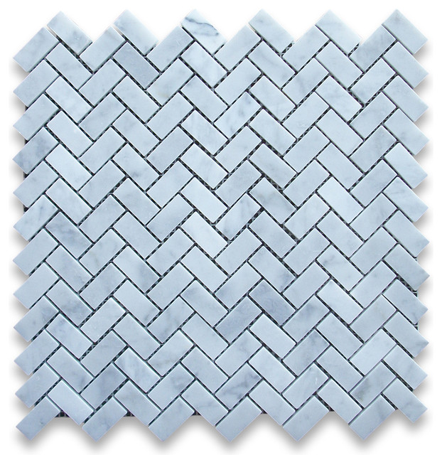 12 X12 Carrara White Herringbone Mosaic Tile Honed Chip Size 5 8 12 X12 Carrara White Herringbone Mosaic Tile Honed