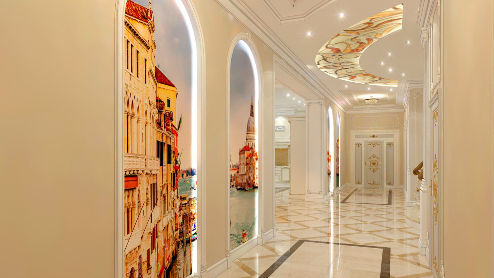 Интерьеры особняка 845 кв.м. в Свердловской области