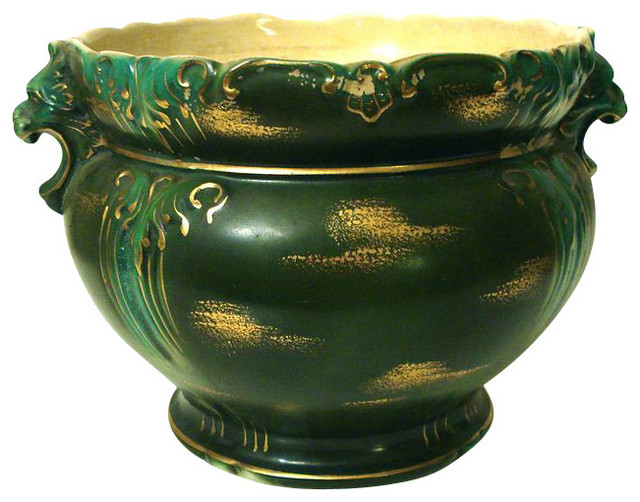 Emerald Green Cachepot - $400 Est. Retail - $175 on Chairish.com