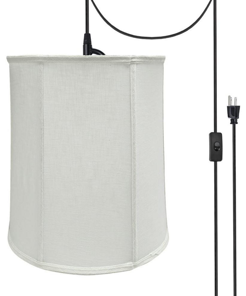 Aspen Creative 7503721, 1Light PlugIn Swag Light Conversion Kit, Off