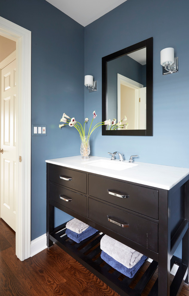 Transitional home design photo in Chicago