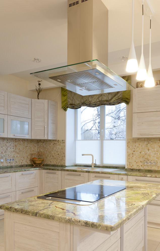 Великолепие мрамора на кухне, фотография объекта