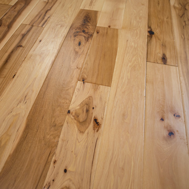 Hickory Hand Scraped Prefinished Solid Wood Flooring Sample