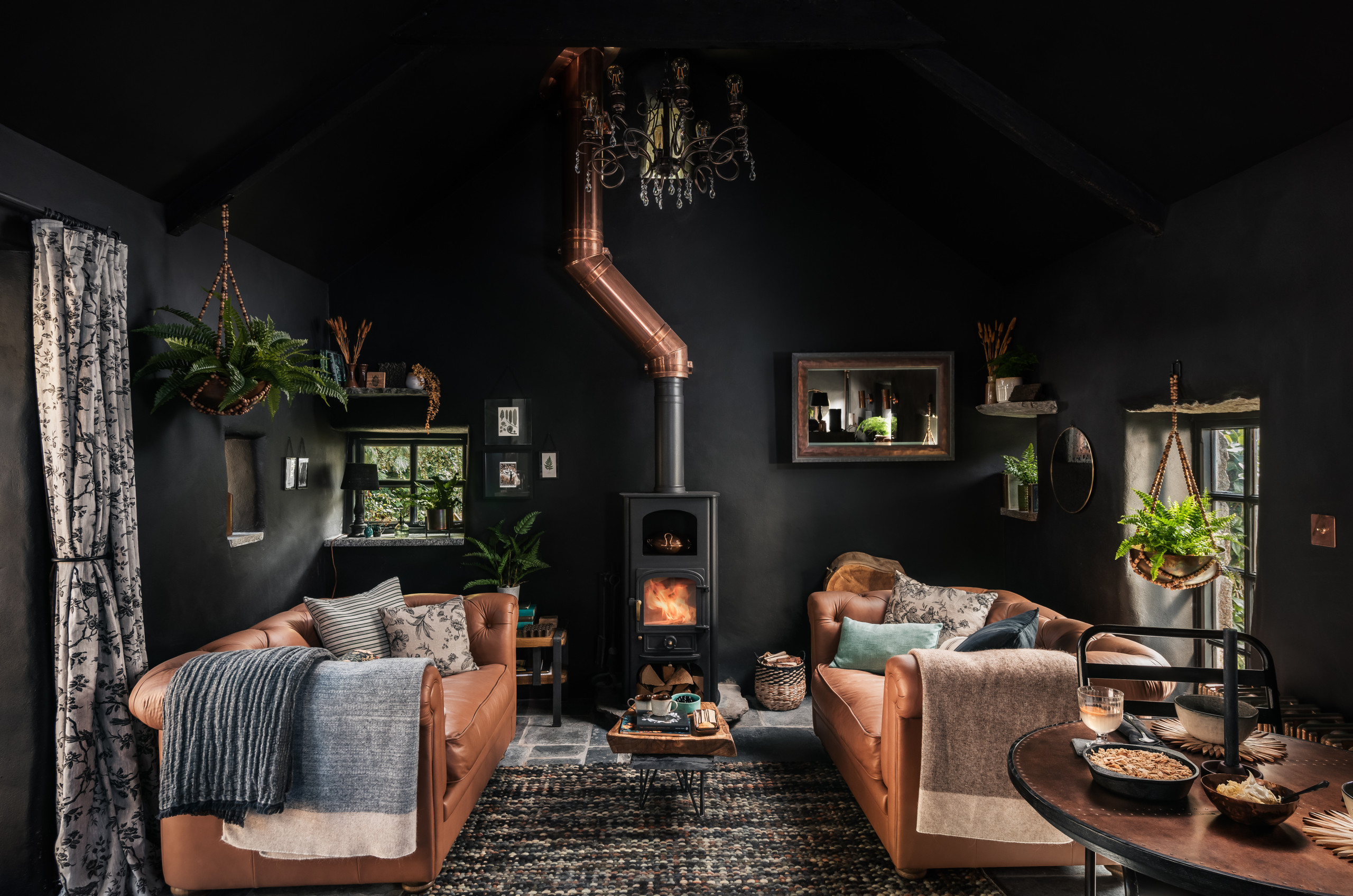 Luxury Black Living Room