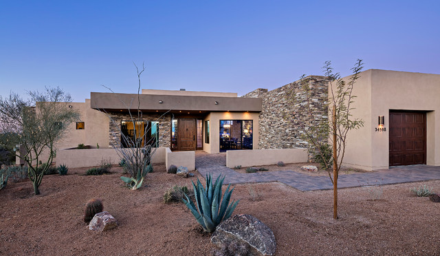 Contemporary rustic-entry