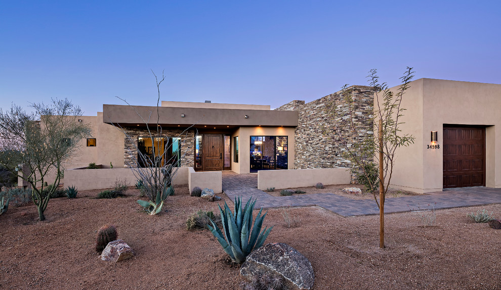Entryway - rustic entryway idea in Phoenix