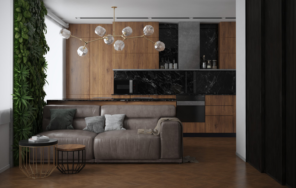 "Теплый минимализм" / Студия 48 кв. м / Оренбург