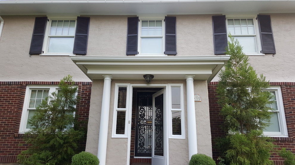 Traditional exterior home idea in New York