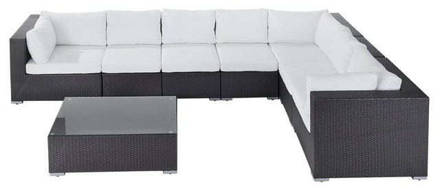 Grande Modular Poly Rattan Garden Lounge Set - Modern - Garden Lounge