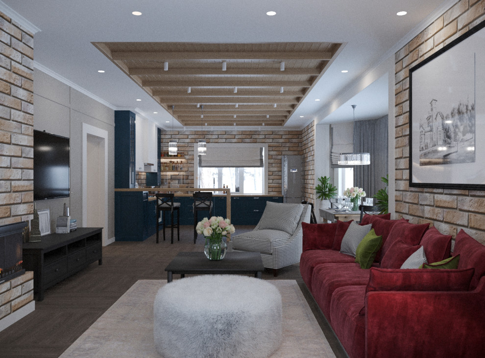 Яркий дом для большой семьи в СНТ Малиновый