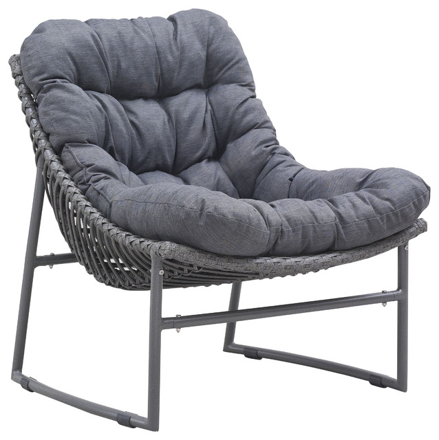 Zuo Modern Contemporary, Inc. Ingonish Beach Chair Gray Outdoor