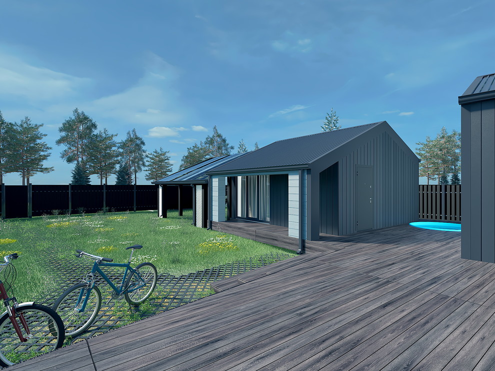 Дом из павильонов