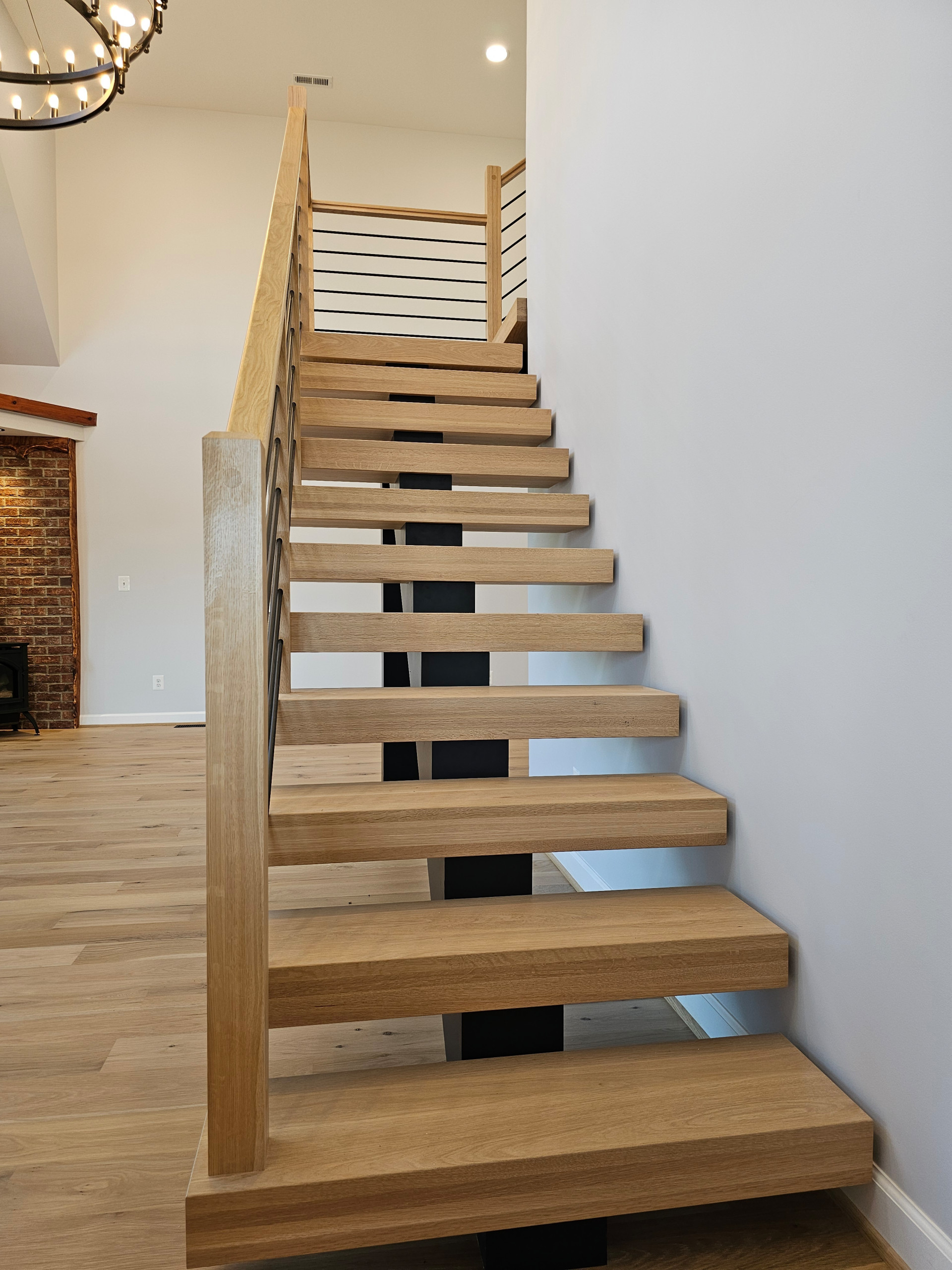 123_Modern Meets Rustic Farmhouse Staircase, Leesburg, VA 20175