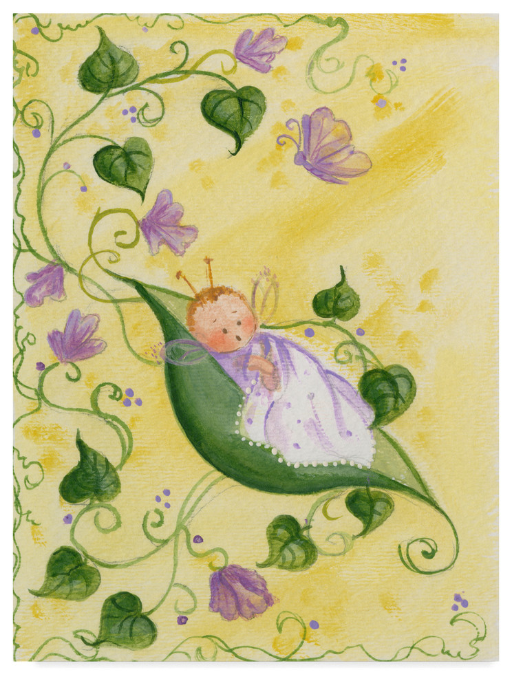 Beverly Johnston 'Baby Pea' Canvas Art, 18"x24"