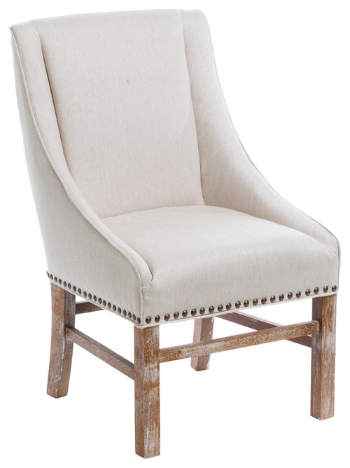 Claudia Fabric Dining Chair, Beige