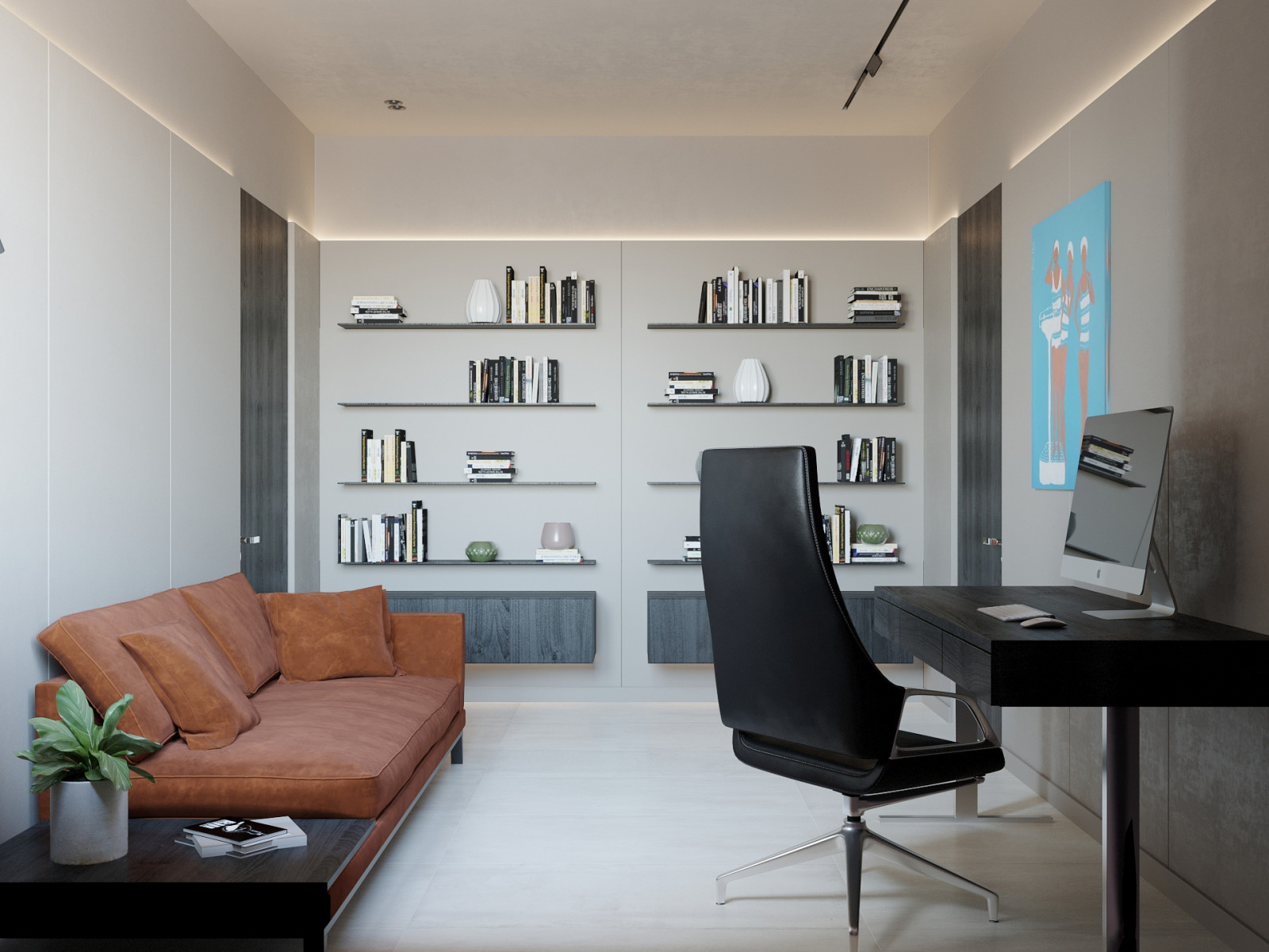 Дом в бежевых тонах