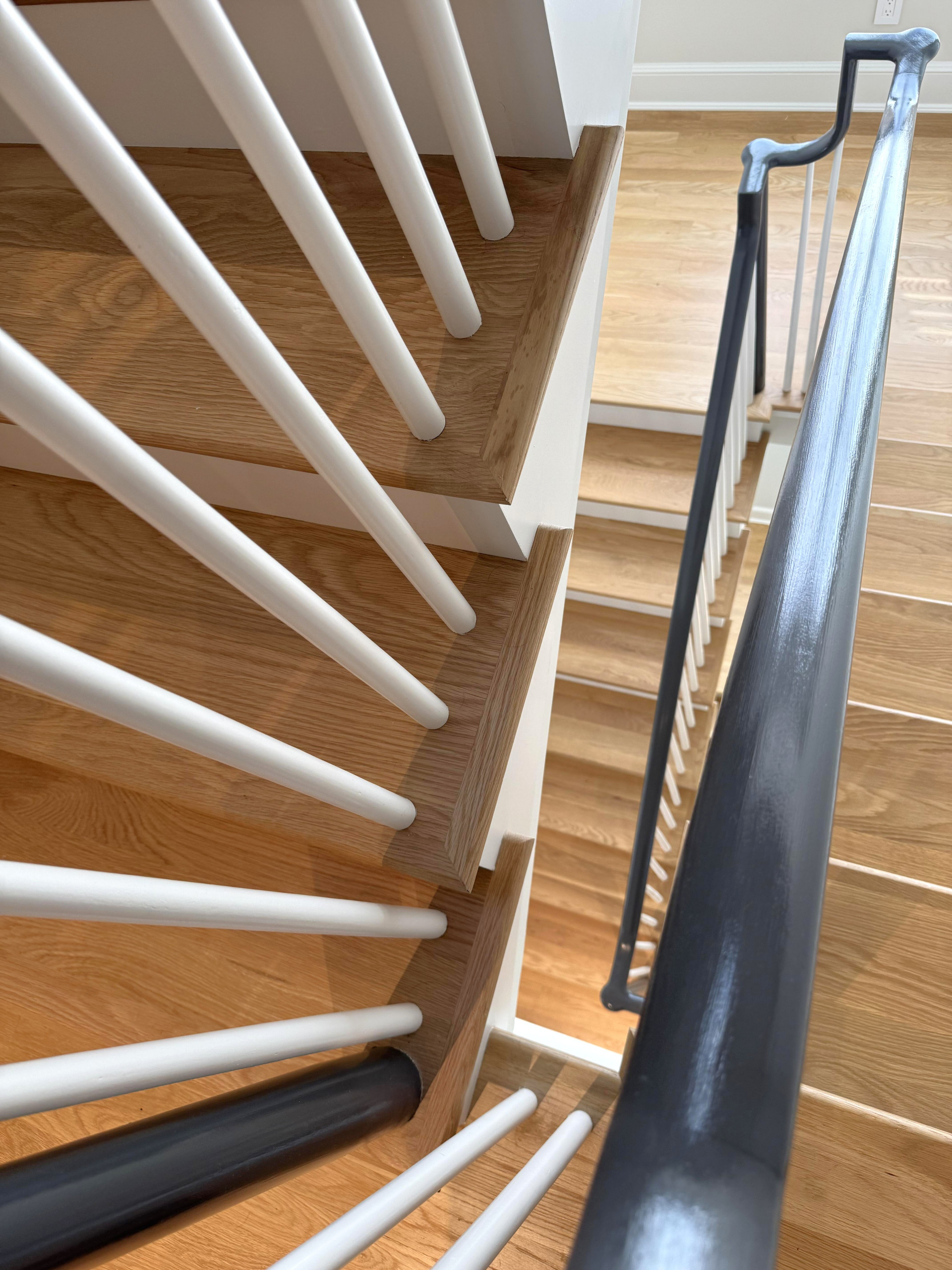 142_Airy Staircase with Over the Post Balustrade, Arlington, VA