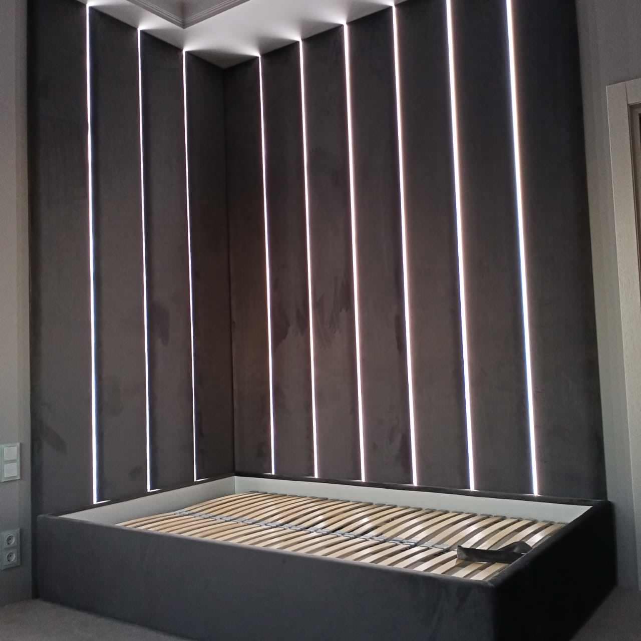 Мягкие стеновые панели в интерьере. Наше производство