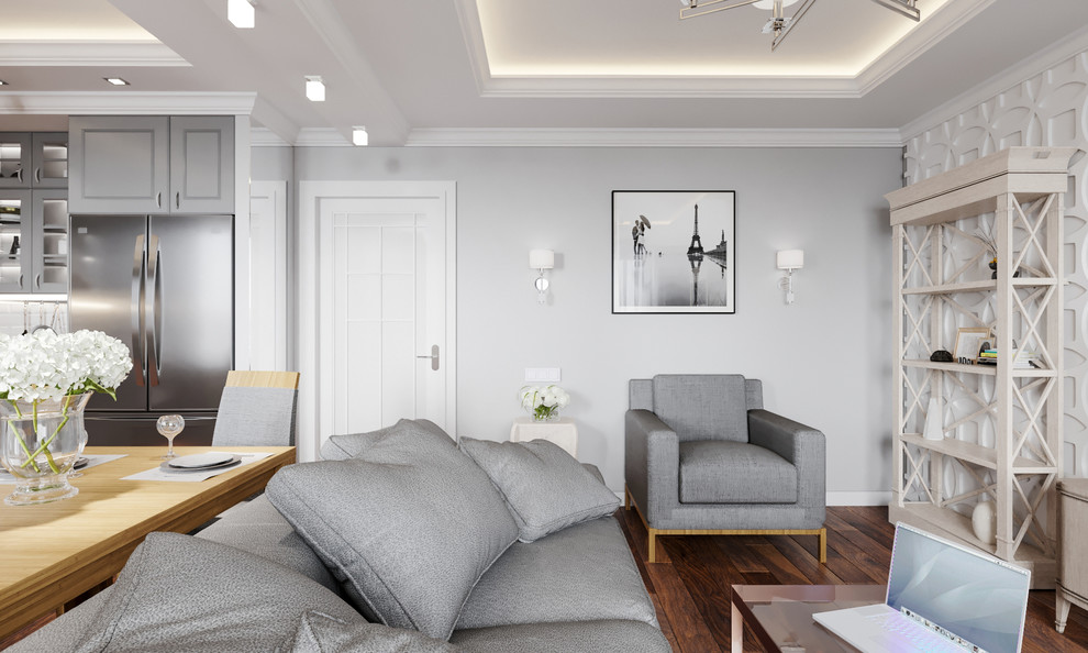 Квартира в ЖК «Золотая звезда» в стиле современная классика. 90м2. 2018