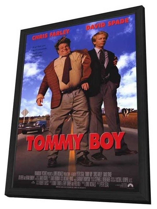 Tommy Boy 11 x 17 Movie Poster - Style A - in Deluxe Wood Frame